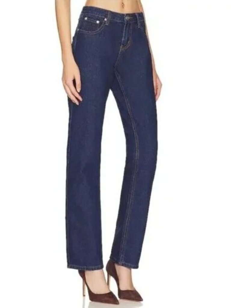 Superdown Jeans 28 Mia Straight Leg Dark Wash $70 Classic Wash